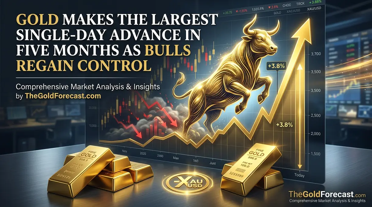 Gold makes the largest single-day advance in five months as bulls regain control teaser image
