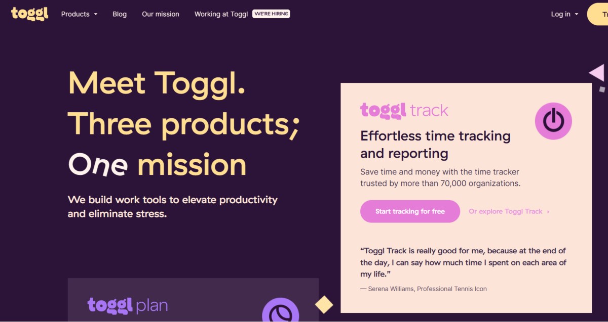 Toggl đã tăng traffic mà không cần SEO web